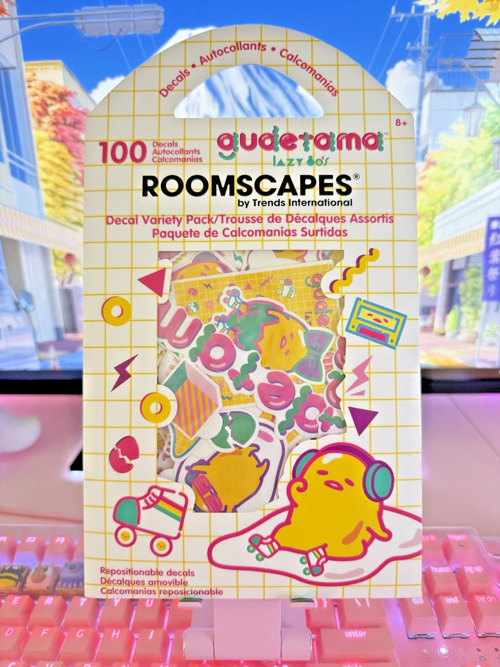 Sanrio Gudetama Stickers The Lazy Egg Roomscapes 100 Decals Variety Pack 2024